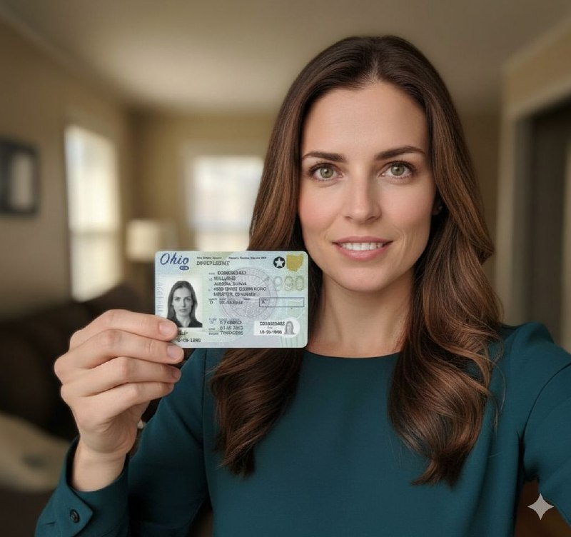 Person holding the document beside their face for verification